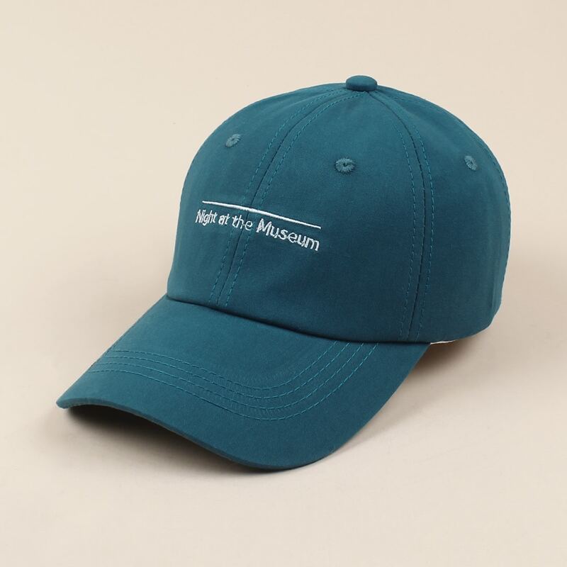 

Letter Embroidery Baseball Cap, Dusty blue