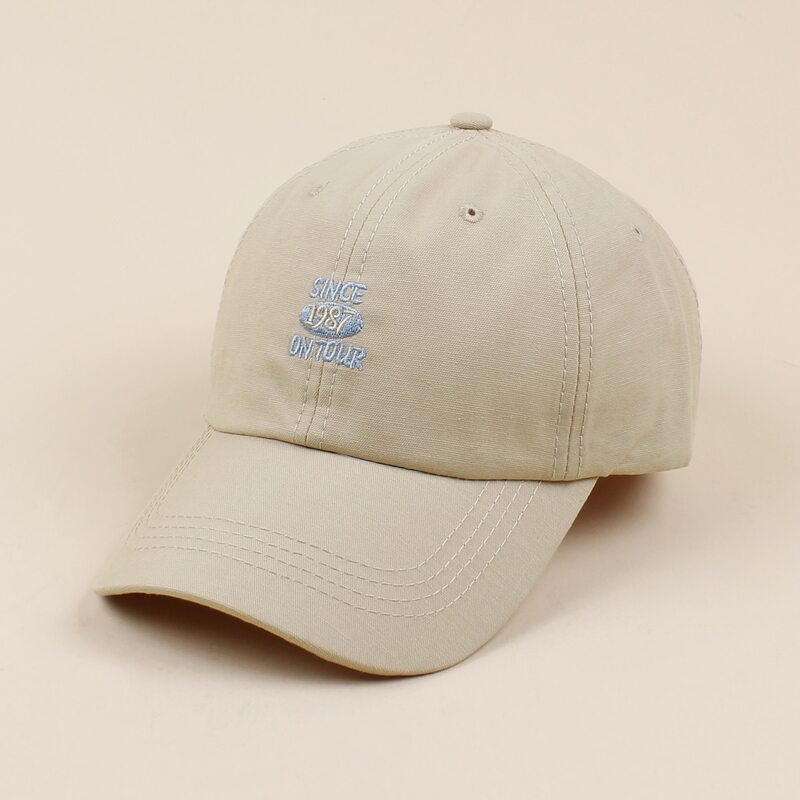 

Letter Embroidery Baseball Cap, Khaki