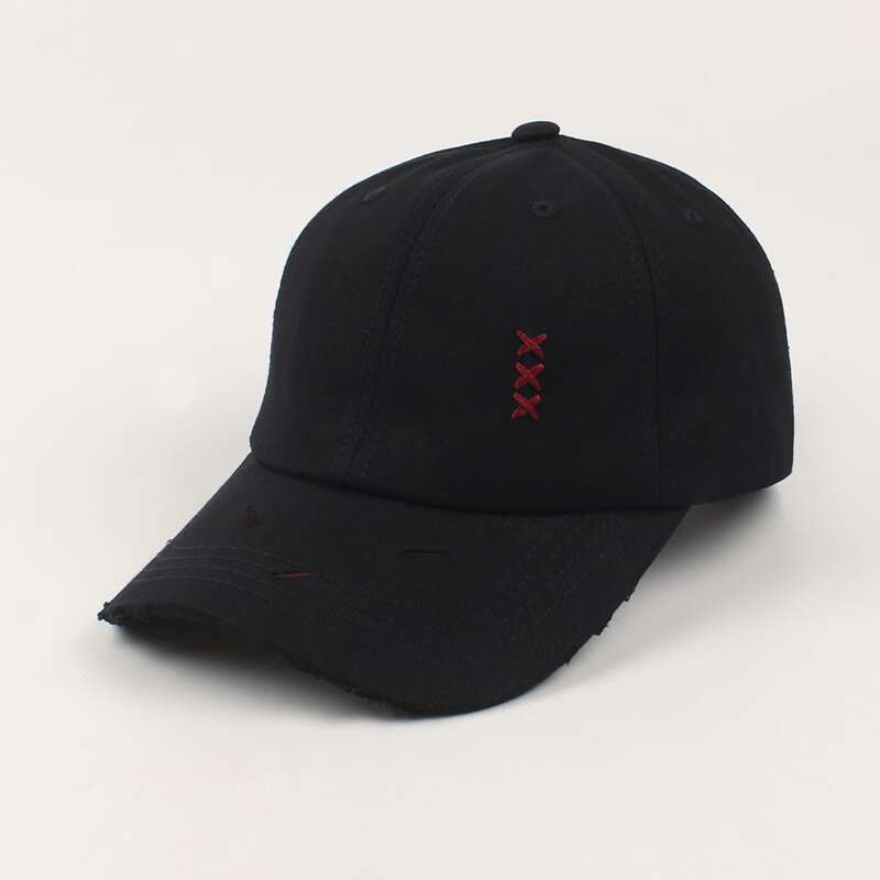 

Ripped Baseball Cap, Black