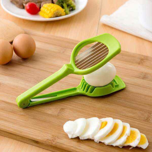 

1pc Multifunction Egg Cutter, Green