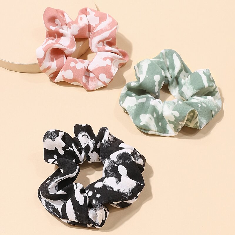 

3pcs Hair Scrunchie, Multicolor