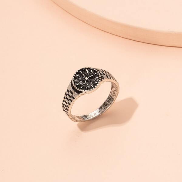 

Watch Design Ring, Antique silver