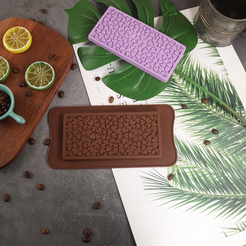 

1pc Heart Design Chocolate Mold, Brown