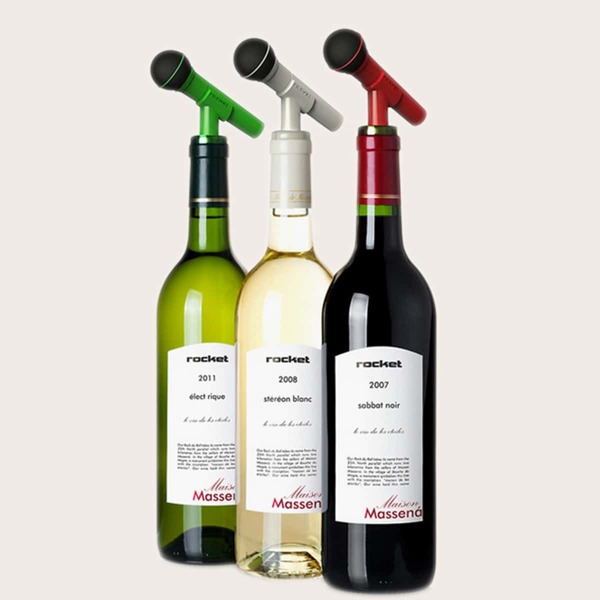 

1pc Microphone Shaped Random Color Wine Stopper, Multicolor