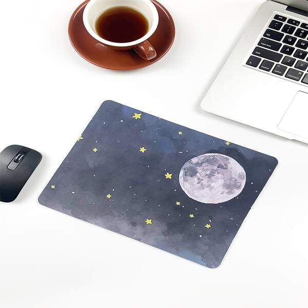 

Moon & Star Pattern Mouse Pad, Multicolor