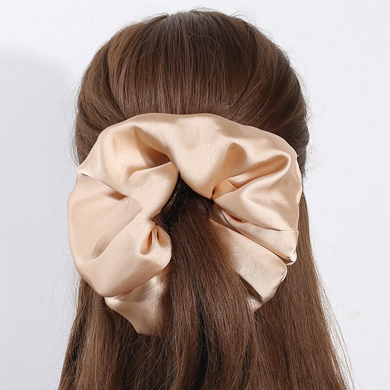 

1pc Oversized Hair Scrunchie, Apricot