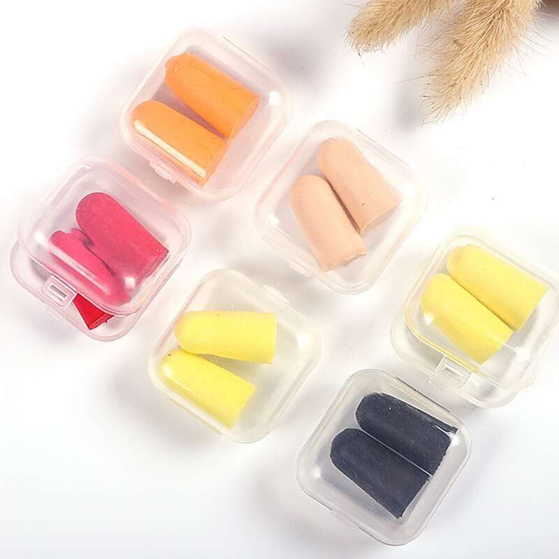 

1pair Portable Random Earplugs, Multicolor