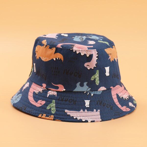

Baby Cartoon Dinosaur Graphic Bucket Hat, Multicolor