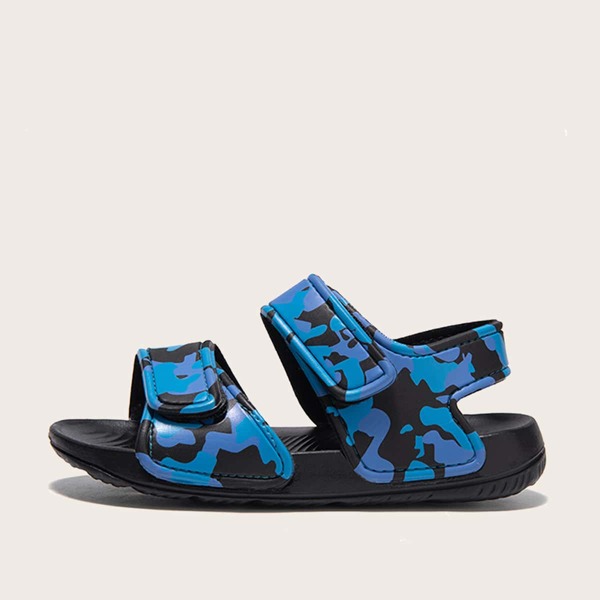

Boys Camo Sport Sandals, Blue