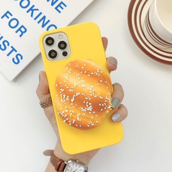 

Soft 3D Bread Decor Phone Case, Yellow