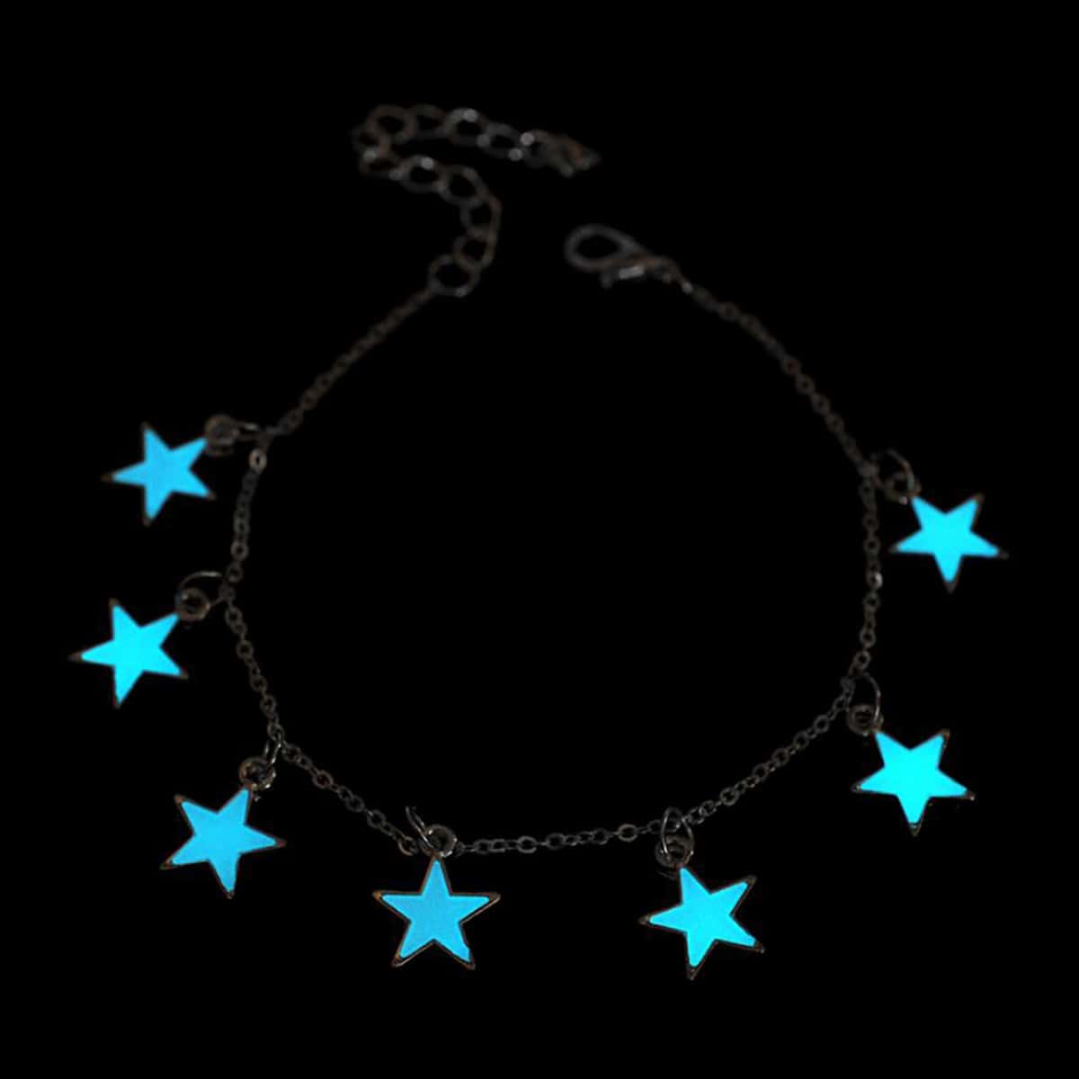 

Luminous Star Design Chain Bracelet, Multicolor