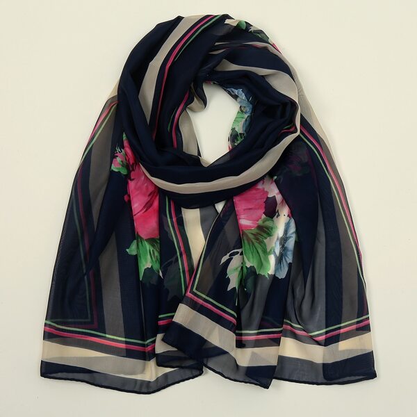 

Flower Print Scarf, Multicolor