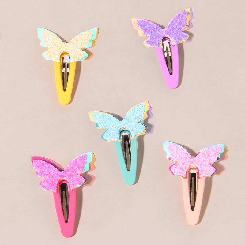 

5pcs Butterfly Hair Clip, Multicolor