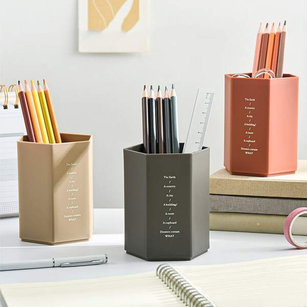 

1pc Random Color Pen Holder, Multicolor