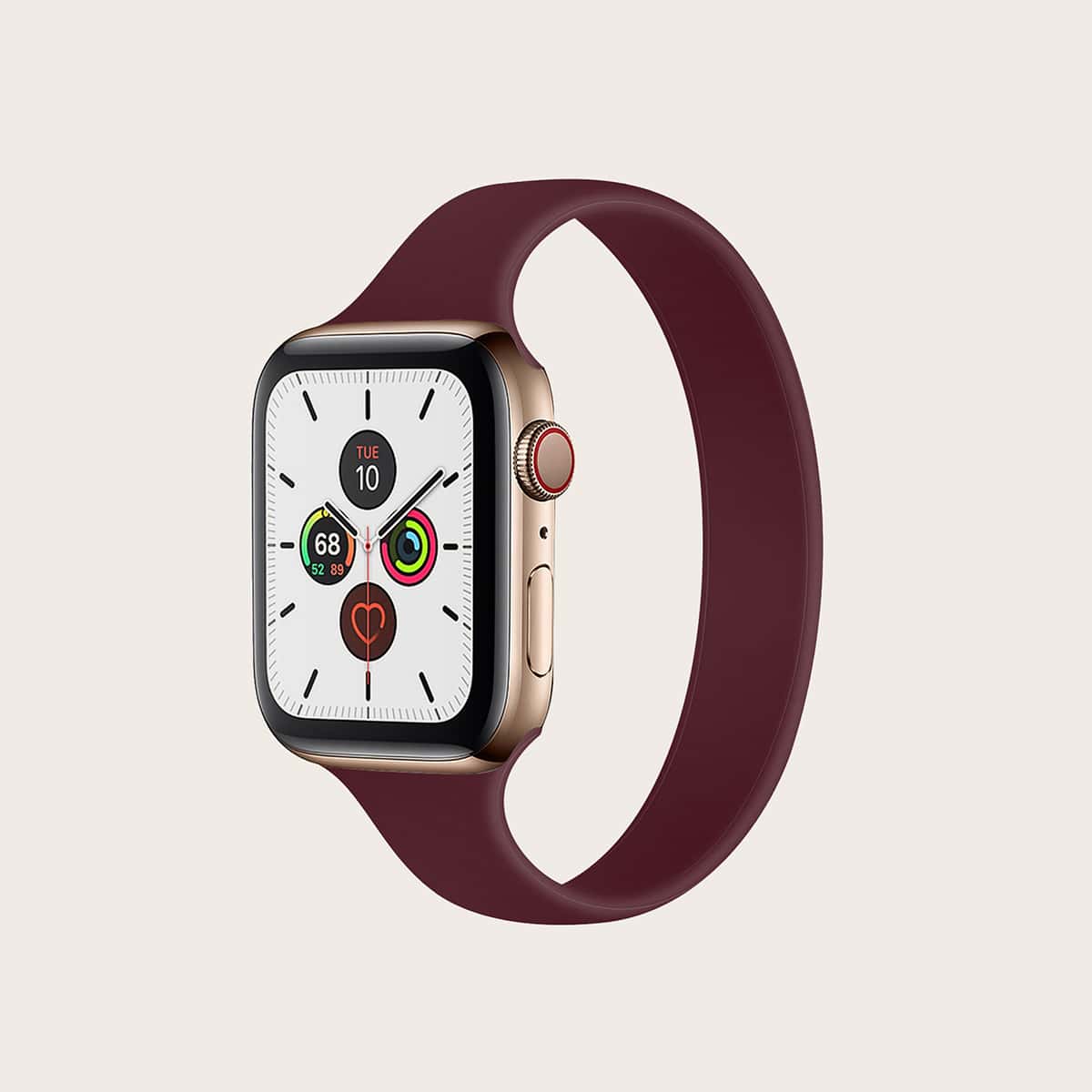 

Simple Silicone Apple Watch Band, Burgundy