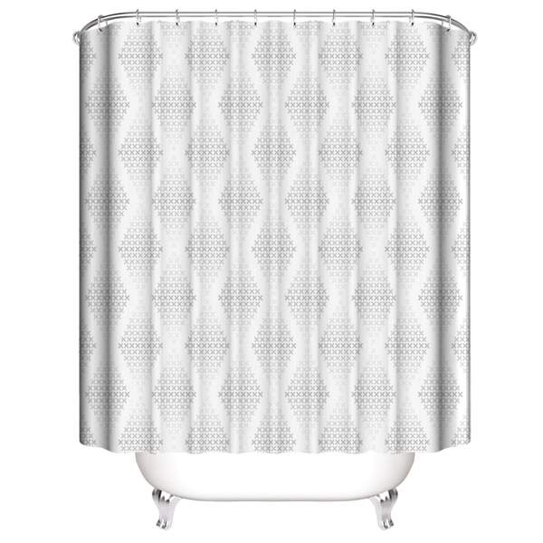 

Graphic Print Shower Curtain, Multicolor