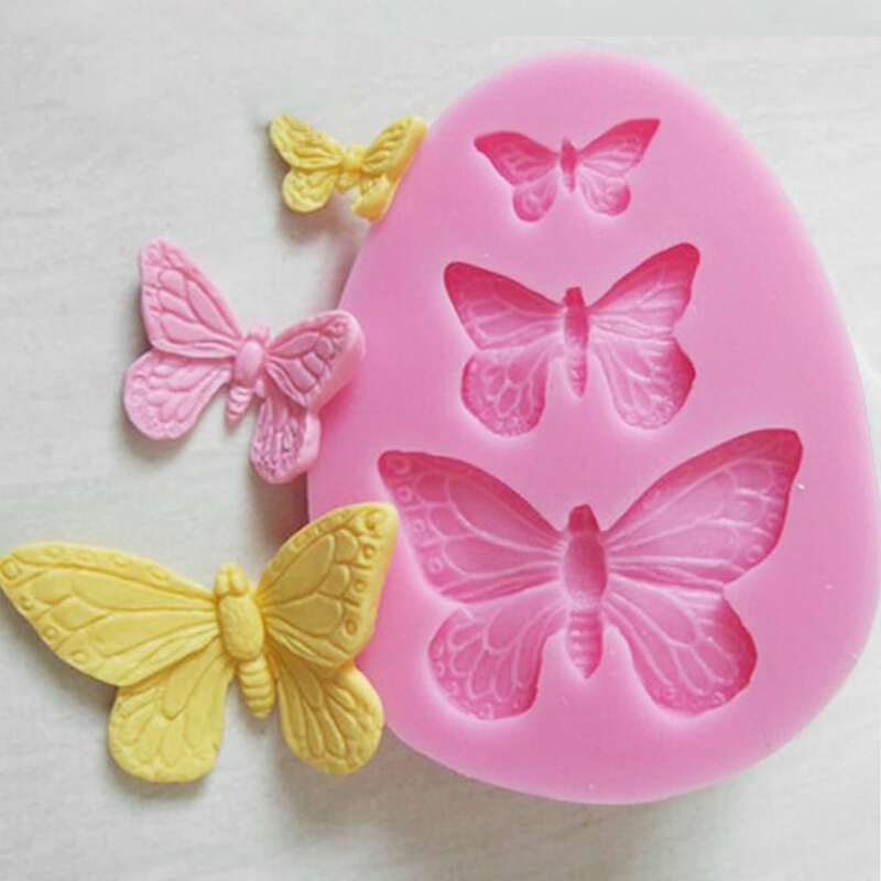 

1pc Butterfly Shaped Biscuit Mold, Hot pink
