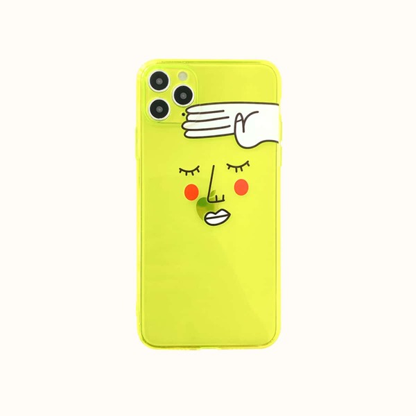 

Neon Lime Cartoon Graphic Phone Case, Lime green neon