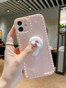 Handyetui mit 3D Hase Dekor - Pink - Übersicht 2