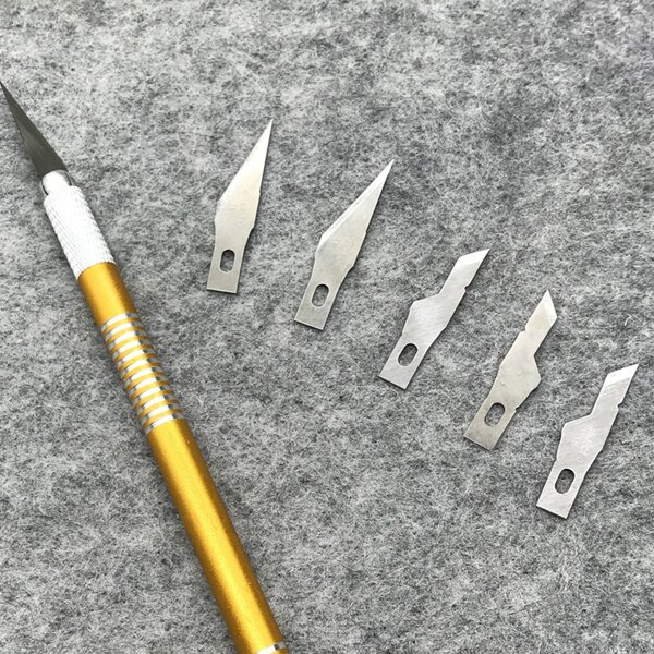 

6pcs Carving Knife & Knife Blade Set, Multicolor