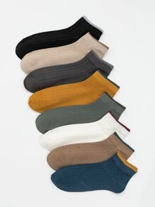 8pairs Men Minimalist Ankle Socks - Multicolor - View 1
