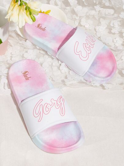 Шлепанцы с оригинальным узором - Пора на пляж!