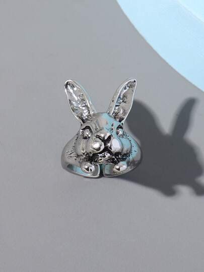 Rabbit Head Decor Ring