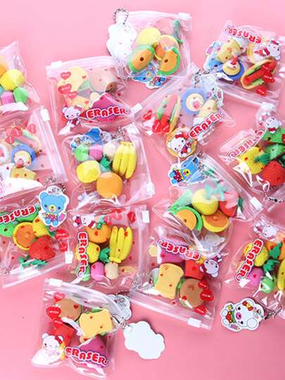 1 paquet Gomme en forme de nourriture