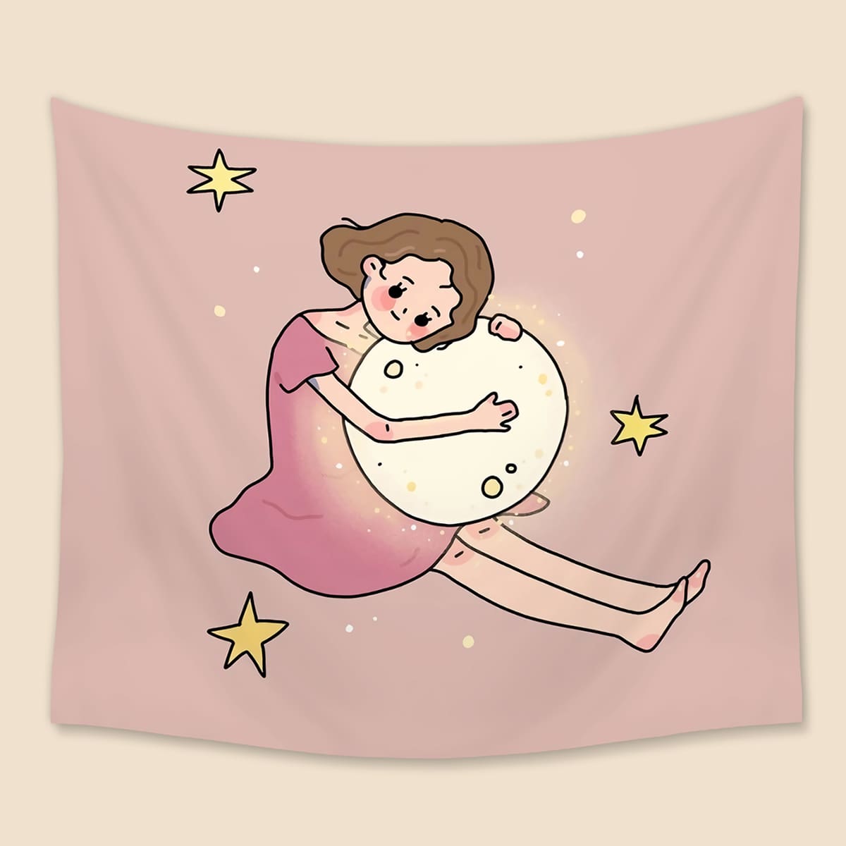 

Cartoon Figure Tapestry, Multicolor
