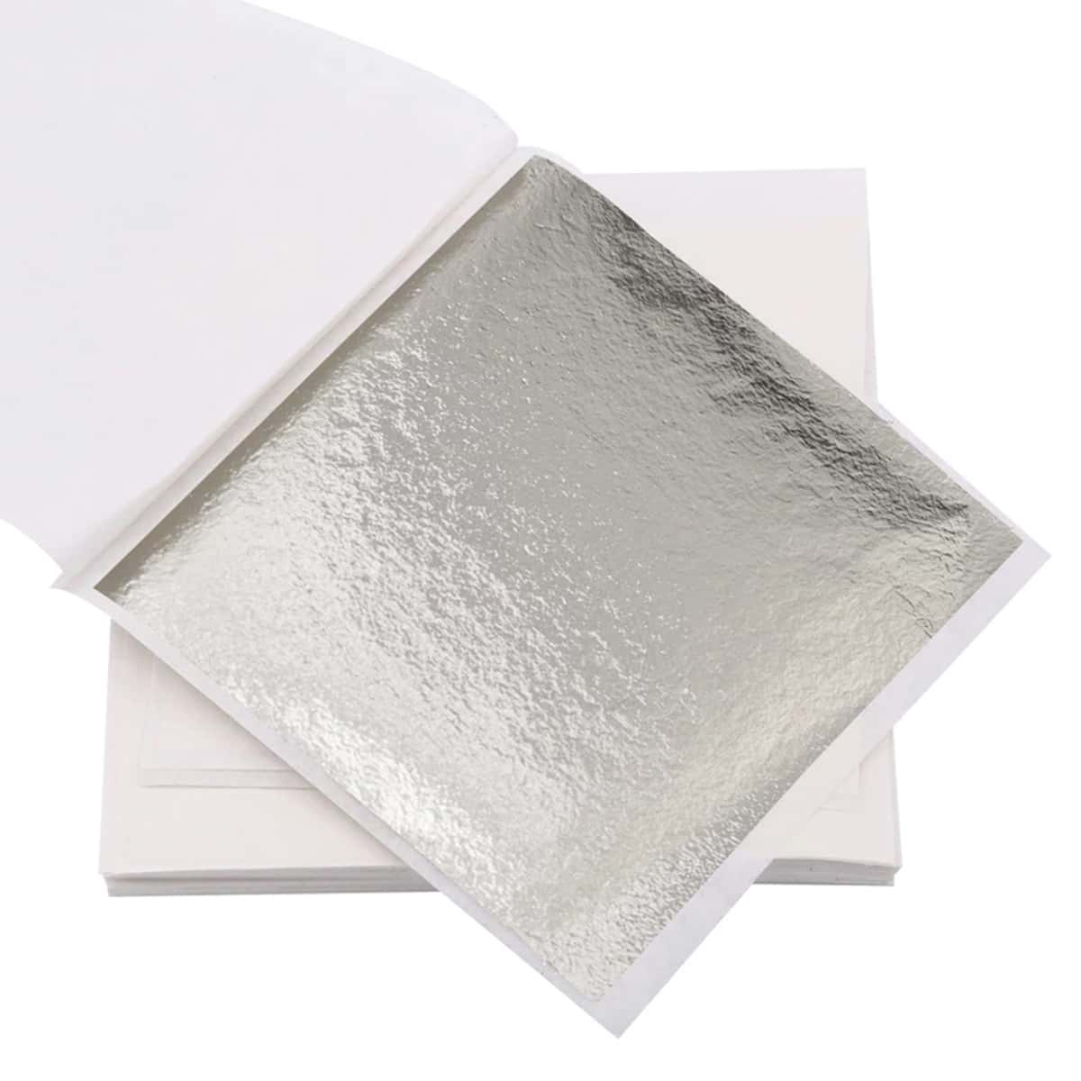 

100pcs Nail Art Foil Decoration, Silver