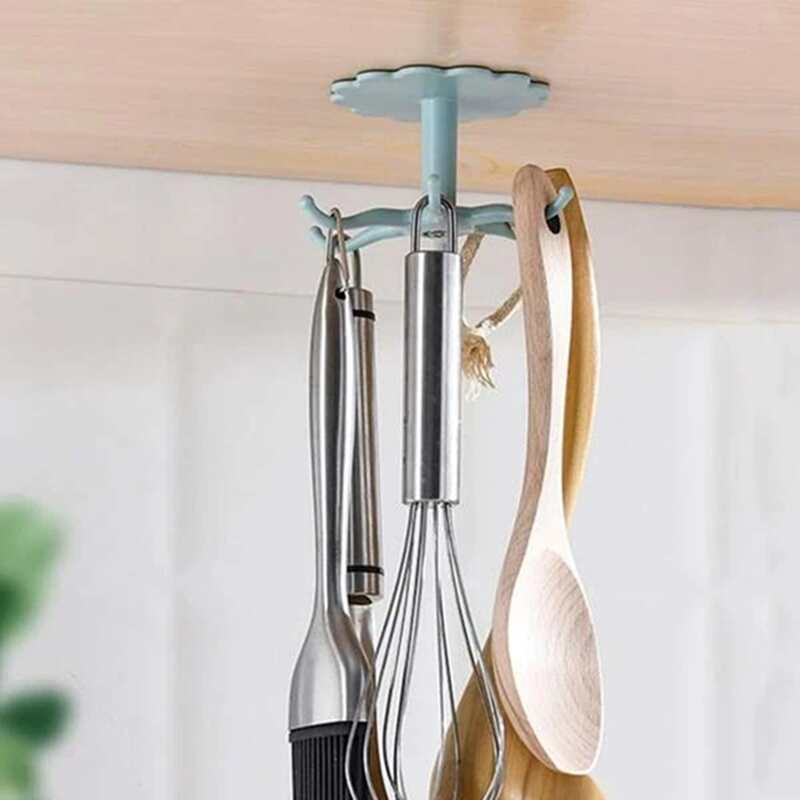 

1pc Random Punch-free Rotating Hook, Multicolor