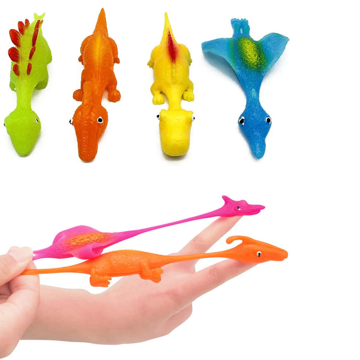 

1pc Random Dinosaur Slingshot, Multicolor