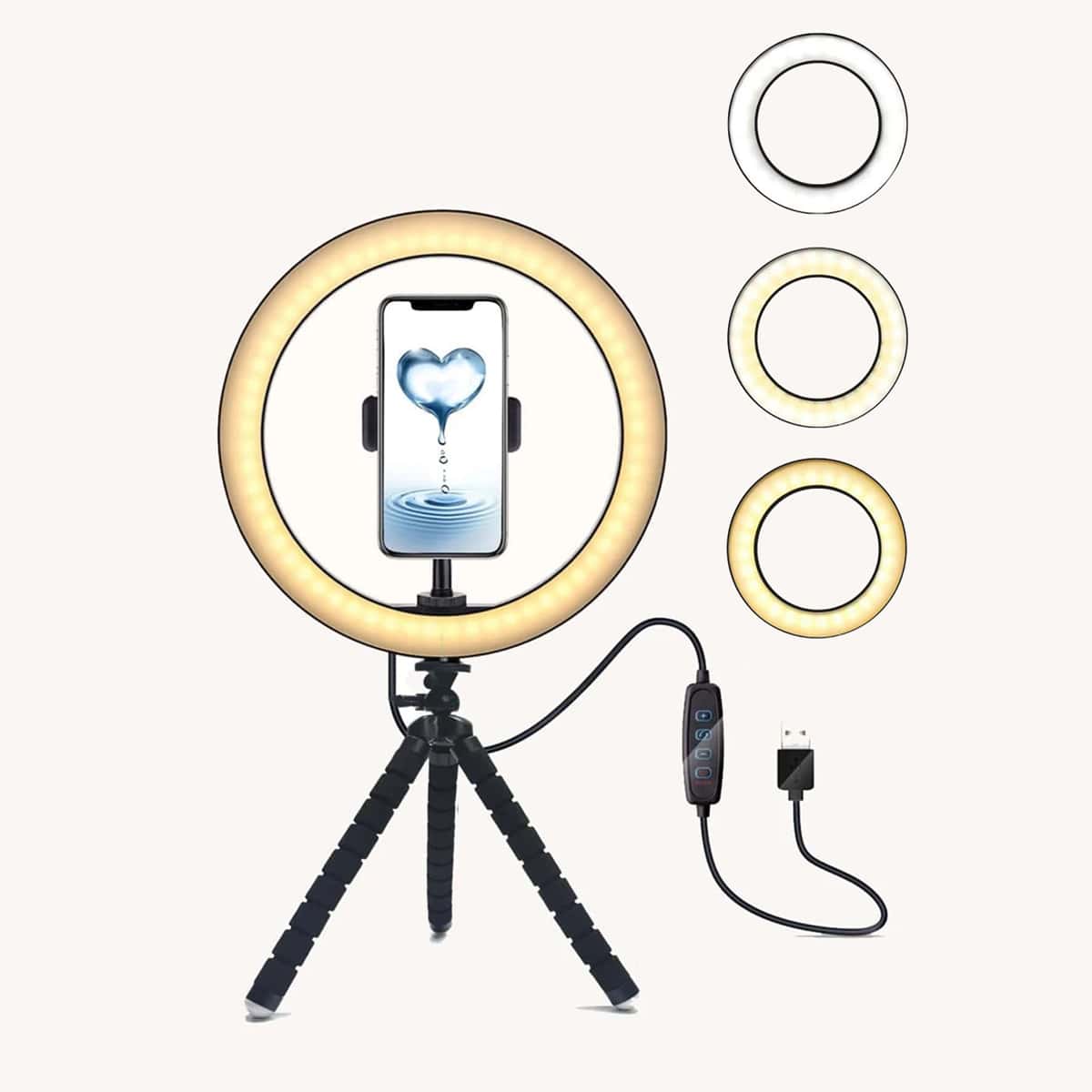 

Selfie Ring Light With Tripod Stand, Black