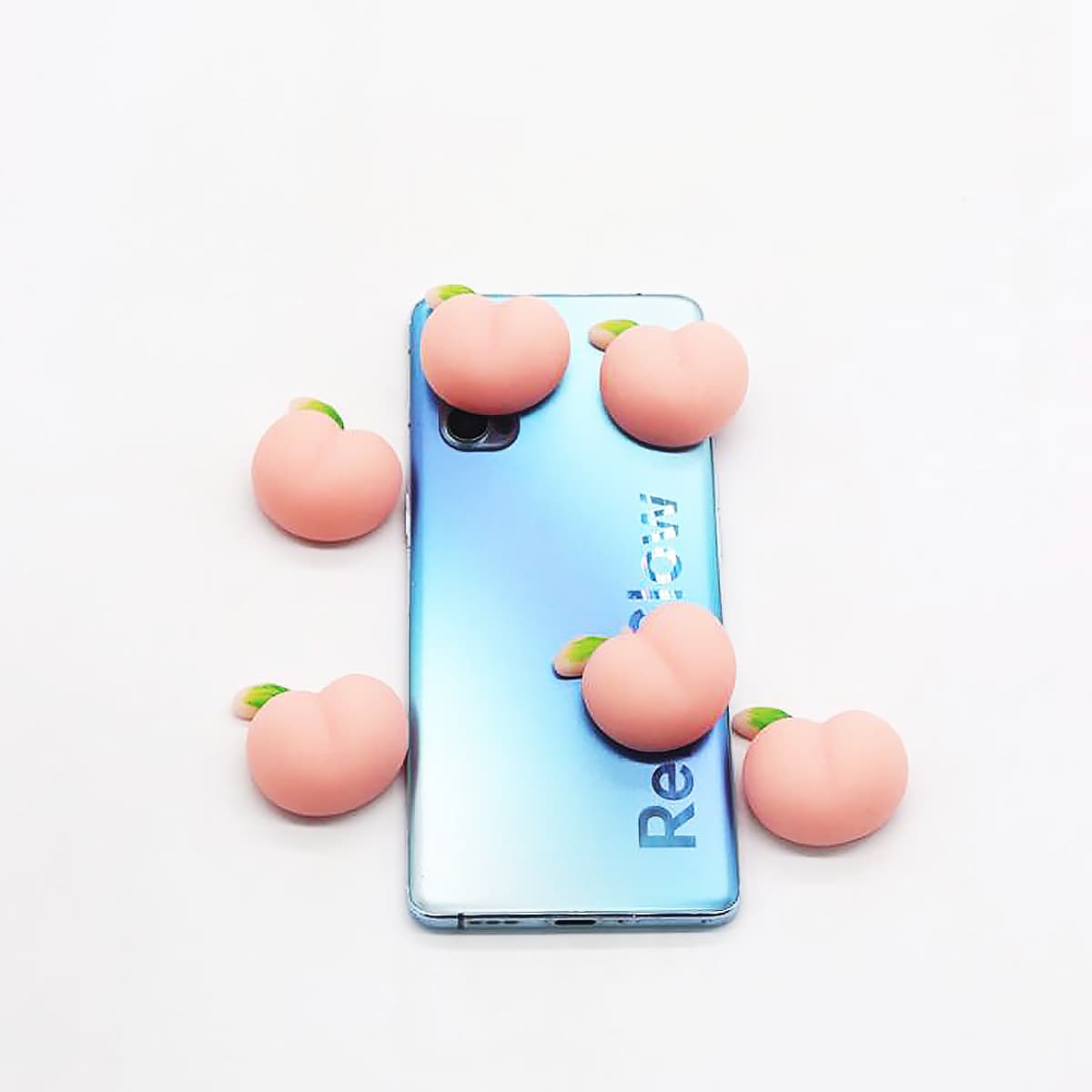 

1pc Simulation Peach Squeeze Toy, Baby pink
