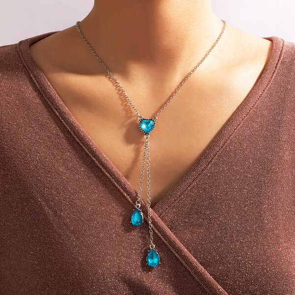 

Heart Charm Necklace, Silver