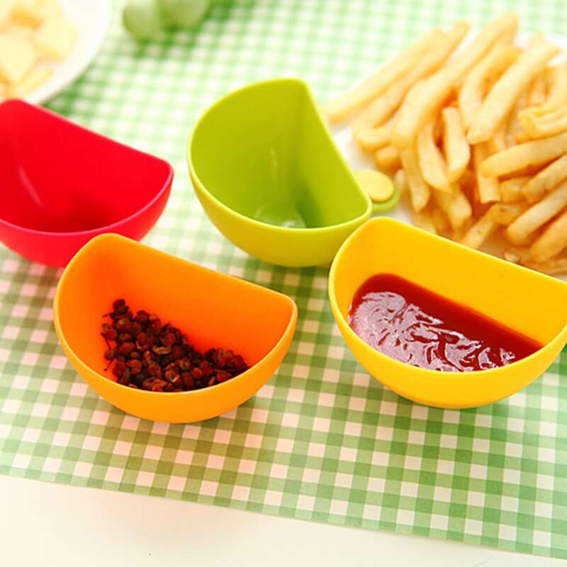 

1pc Random Kitchen Clip Seasoning Dish, Orange