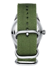 Reloj de cuarzo de fecha resistencia al agua para hombres - Plateado - Ver 3