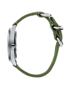 Reloj de cuarzo de fecha resistencia al agua para hombres - Plateado - Ver 6