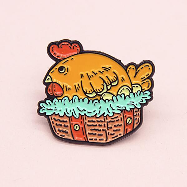 

Animal Pattern Brooch, Multicolor