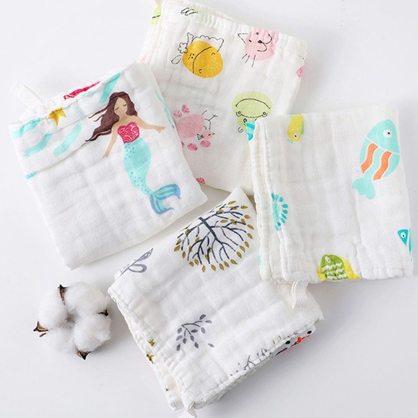 

1pc Cartoon Graphic Random Kids Towel, White