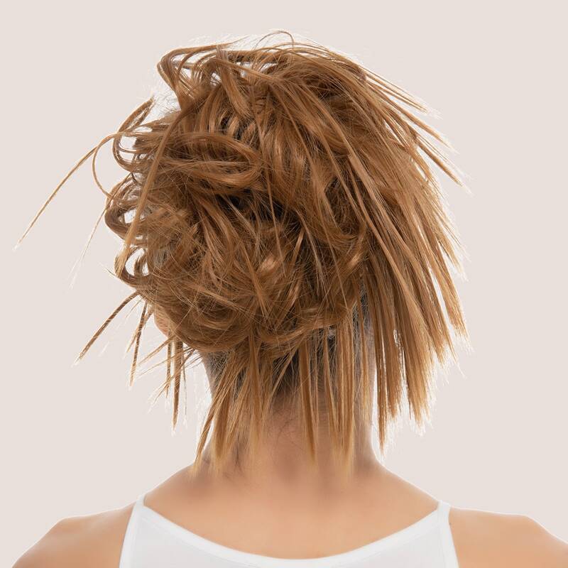 

Chicken Tail Hair Ring Wig, Brown