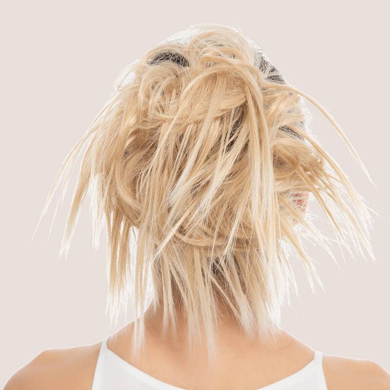 

Chicken Tail Hair Ring Wig, Gold