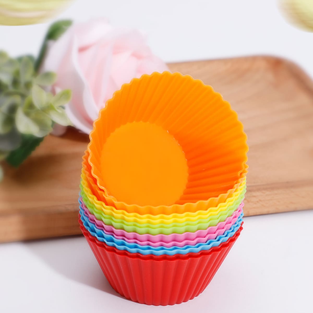 

10pcs Random Cupcake Baking Cup, Multicolor