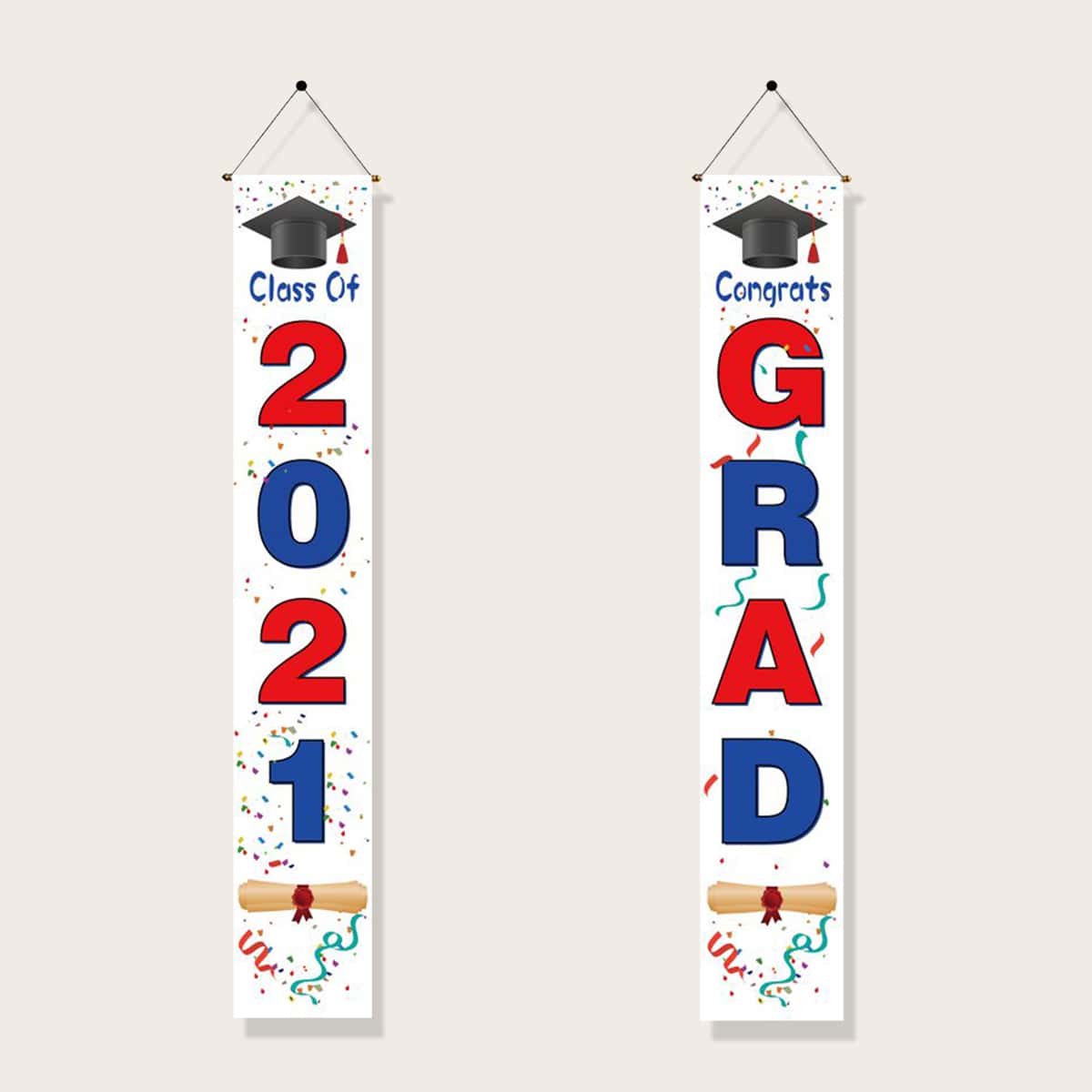 

Graduation Decorations Banners, Multicolor