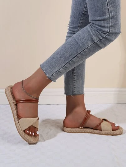 Twist Two Way Wear Slides,Beach Outfits,Slippers Women