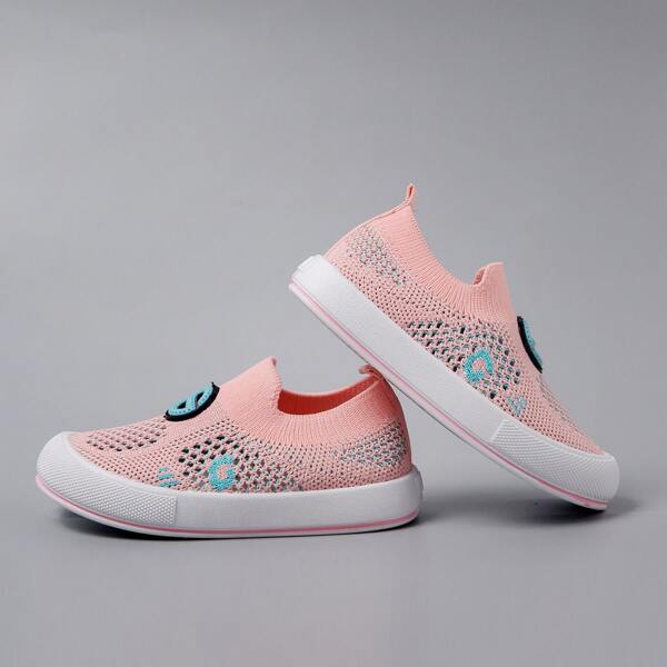 

Toddler Girls Hollow Out Knit Sneakers, Pink