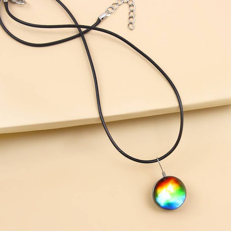 

Galaxy Charm Necklace, Multicolor