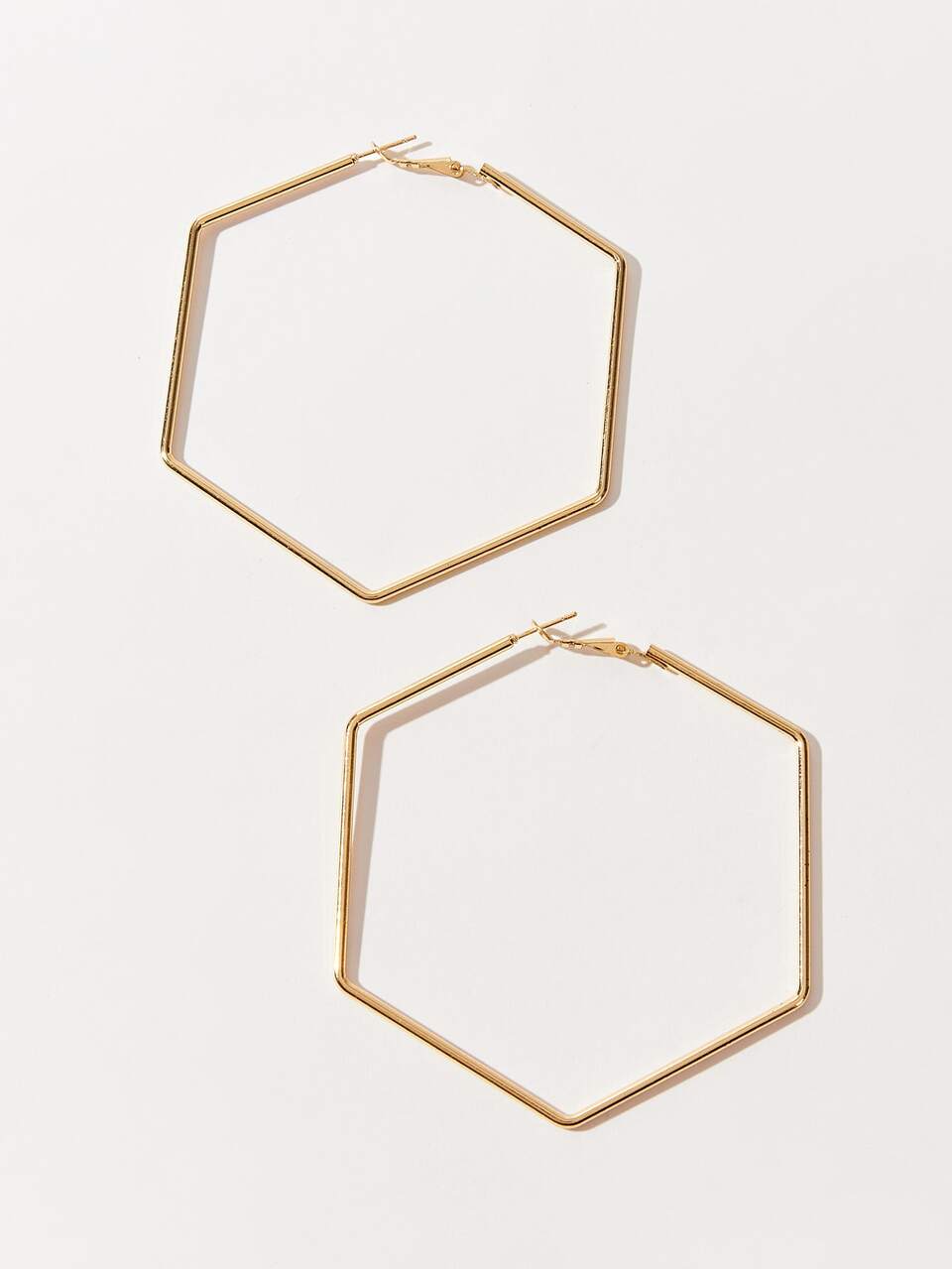 Geo Design Hoop Earrings