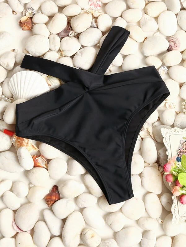 Bragas bikini de cintura alta con tiras cruzadas Bragas bikini de cintura alta con tiras cruzadas
