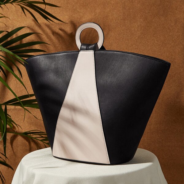 

Two Tone Bucket Bag, Multicolor